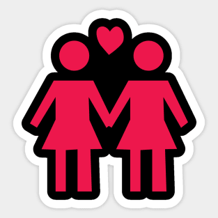 Lesbian Love Sticker